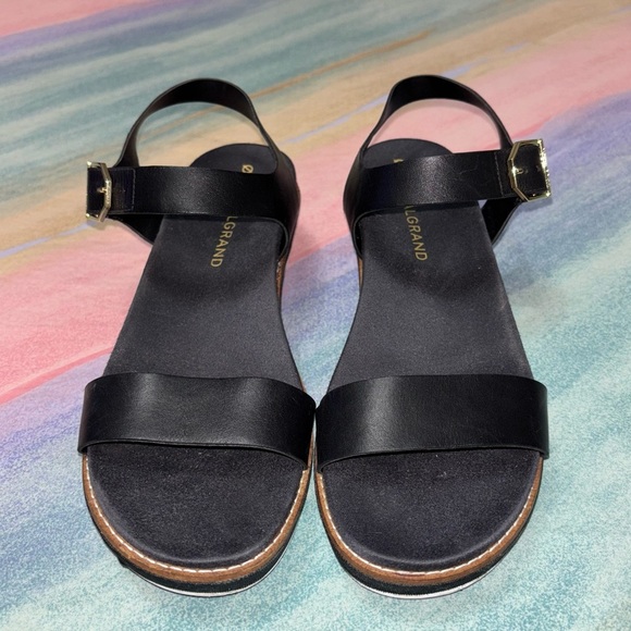 Cole Haan OrginalGrand Womens Flatform Wedge Ankle Strap Sandals size 9 B - Picture 4 of 9